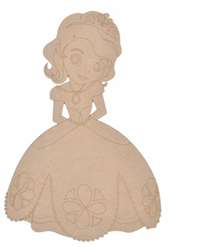 MDF Figuur Prinses 26 cm