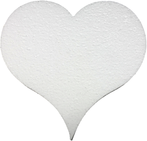 Heart Styrofoam 15 cm