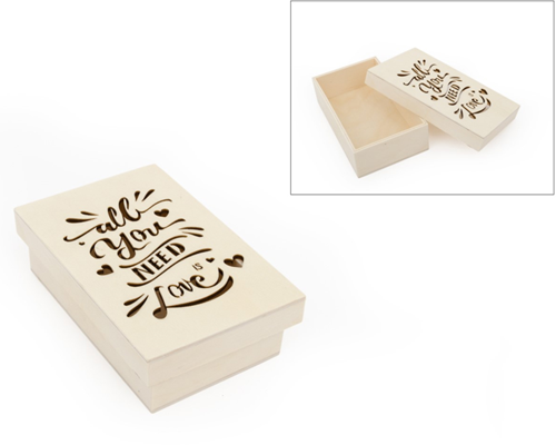 Houten Doos All You Need 14x9 cm