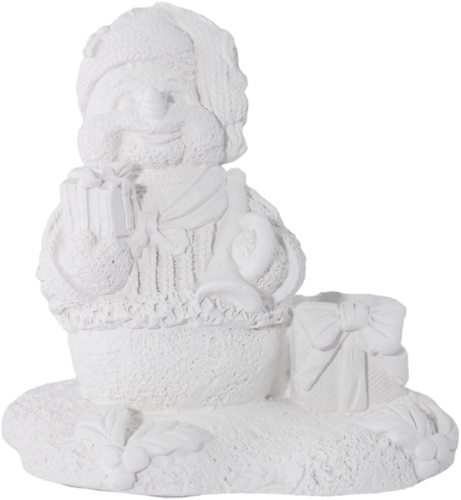 Cadeausneeuwpop met Kaarshouder