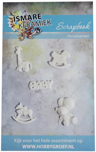 Scrapbook ornaments baby