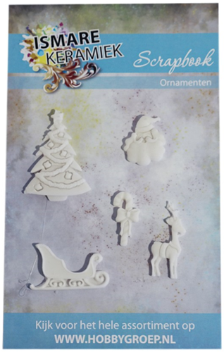 Scrapbook ornaments kerst