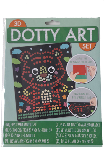 3D Dotty Art Tiger