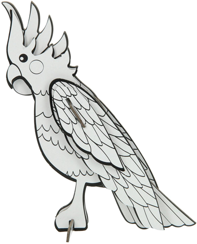 Chipboard Building Kit Parrot-2