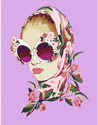 Rosa Start Paint by Number Flowers Style 35x45 cm