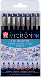 Sakura Pigma Pens Set 8 pieces Multi