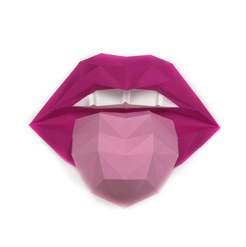 Wizardi 3D Papercraft Lippen 36x50x15 cm