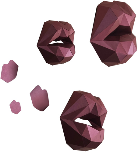 Wizardi 3D Papercraft Kusjes 55x85x9 cm-3
