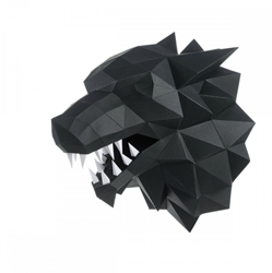 Wizardi 3D Papercraft  46x24x49 cm Weerwolf Zwart