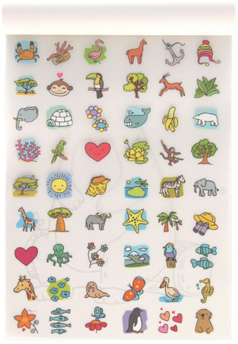 Color and Decorate Block A5 Wild Animals 32 sheets-3