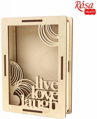 Rosa Triplex 3D Fotolijst Love 18?13 cm
