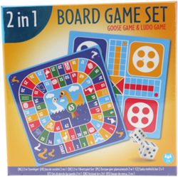 Board game 2-in-1 Game of Goose and Ludo