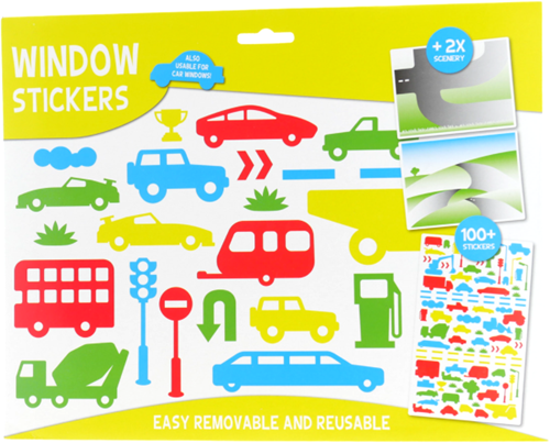 Wins Raamstickers Unikleurig Verkeer 100 stuks