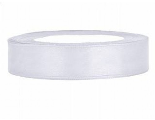 Satijnlint 12 mm 25 m Wit