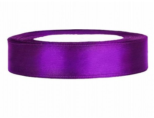 Satijnlint 12 mm 25 m Paars