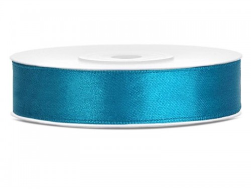 Satijnlint 12 mm 25 m Turquoise