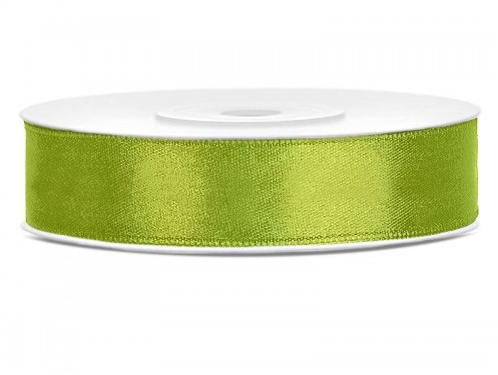 Satijnlint 12 mm 25 m Appelgroen