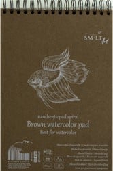 SMLT Ringband Aquarel A4 280gr 35 vel Bruin