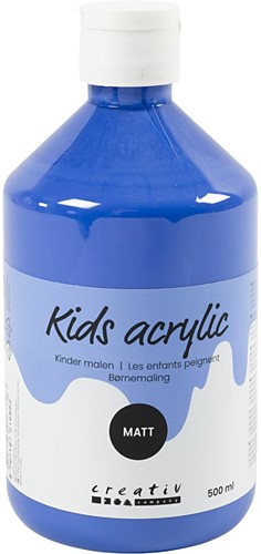 CC Kids Acrylverf Mat Blauw 500 ml