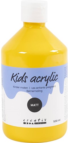 CC Kids Acrylverf Mat Geel 500 ml