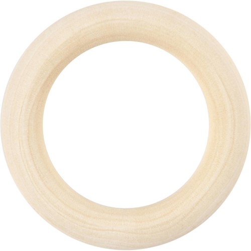 CC Ring hout 55 mm 6 stuks