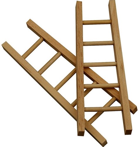 CC Grenen Ladders 10x3,5  cm 6 stuks-2