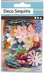 CC Sequins, pastel colours, size 6-20 mm, 10 g/ 1 pack