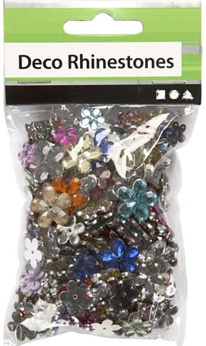 CC Strasstenen Bloemen d: 6-12 mm 252 stuks
