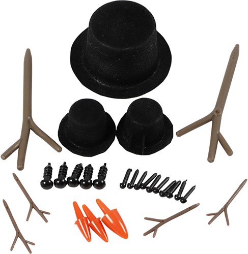 CC Hats, noses and branches, size 2,3-7 cm, 3 set/ 1 pack-2