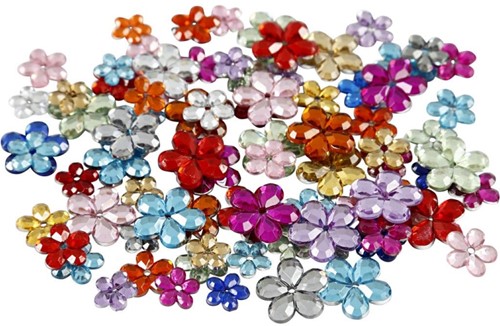 CC Strasstenen Bloemen d: 6-12 mm 252 stuks-2