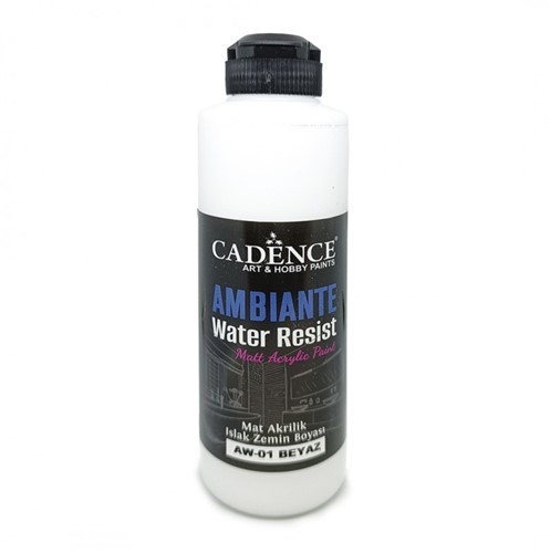 Cadence Ambiante Waterbestendige Matt Acrylverf 250 ml White + 10 gr Catalyst