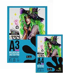 Artgecko Pro Schetsblok Watercolour 300gr 20 vel Wit