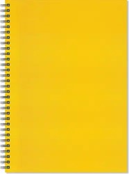 Artgecko Flashy Spiral Sketchbook Portrait 150gr 40 sheets White Yellow Cover