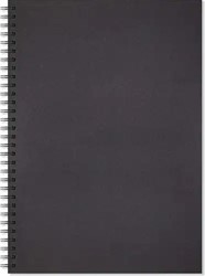 Artgecko Shady Spiral Sketchbook Portrait 200gr 40 sheets Black