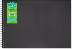 Artgecko Splashy Aqua Spiral Sketchbook Landscape 300gr 20 sheets White