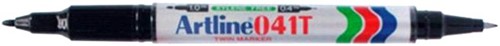 Artline BLO 041T Twin Tip Permanent Marker Zwart 