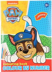 Coloring Book Color by Number Paw Patrol