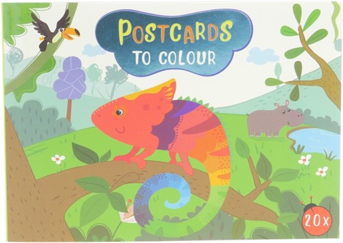 Wins Postkaarten Jungledieren 16x12 cm 20 stuks