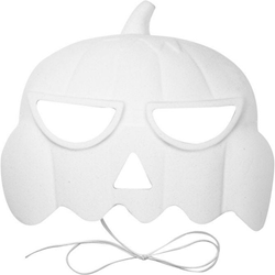 CC Pumpkin Mask White – 15 × 19 cm