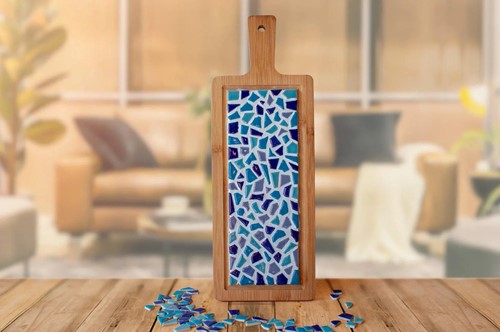 LC DIY Pakket Mozaïek Borrelplank - Blauw