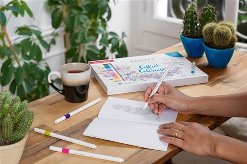 Uni Emott Fineliner Set 16 Stuks + Kleurboek-3