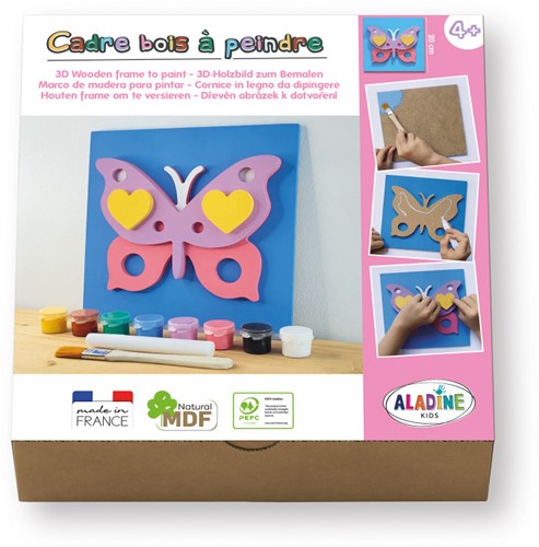 Aladine 3D Schilderij van MDF Maken Set – Vlinder