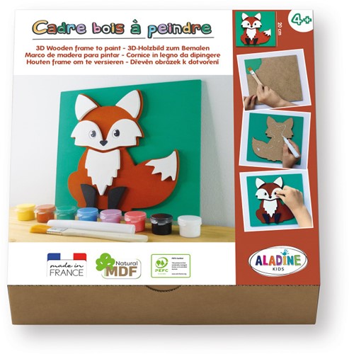Aladine 3D Painting MDF Making Set - Fox