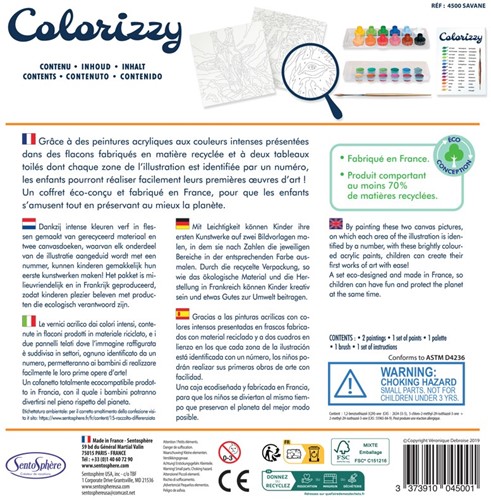 Colorizzy Painter by Numbers Savanna Animals-3