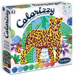 Colorizzy Paint by Numbers Set Zebra and Panther
