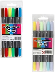 Colortime Double Pens Set 6 pieces
