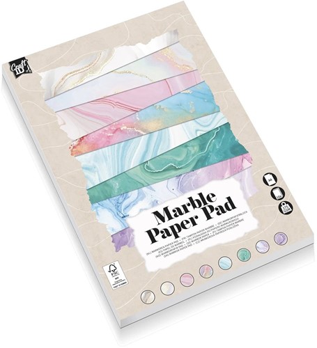 Craft Sensations Marmer Papierblok A4 175gr 16 vel