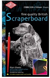Essdee Scraperboard Scratch board 22.9x15.2 cm Black 10 pieces