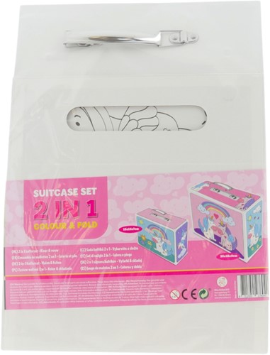 Wins Kleur je eigen 2-in-1 koffer Unicorn