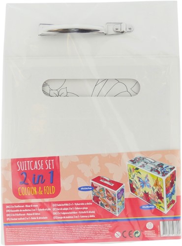 Wins Kleur je eigen 2-in-1 koffer Vlinder